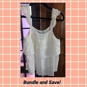 American Eagle Boho Casual Top (Beige)